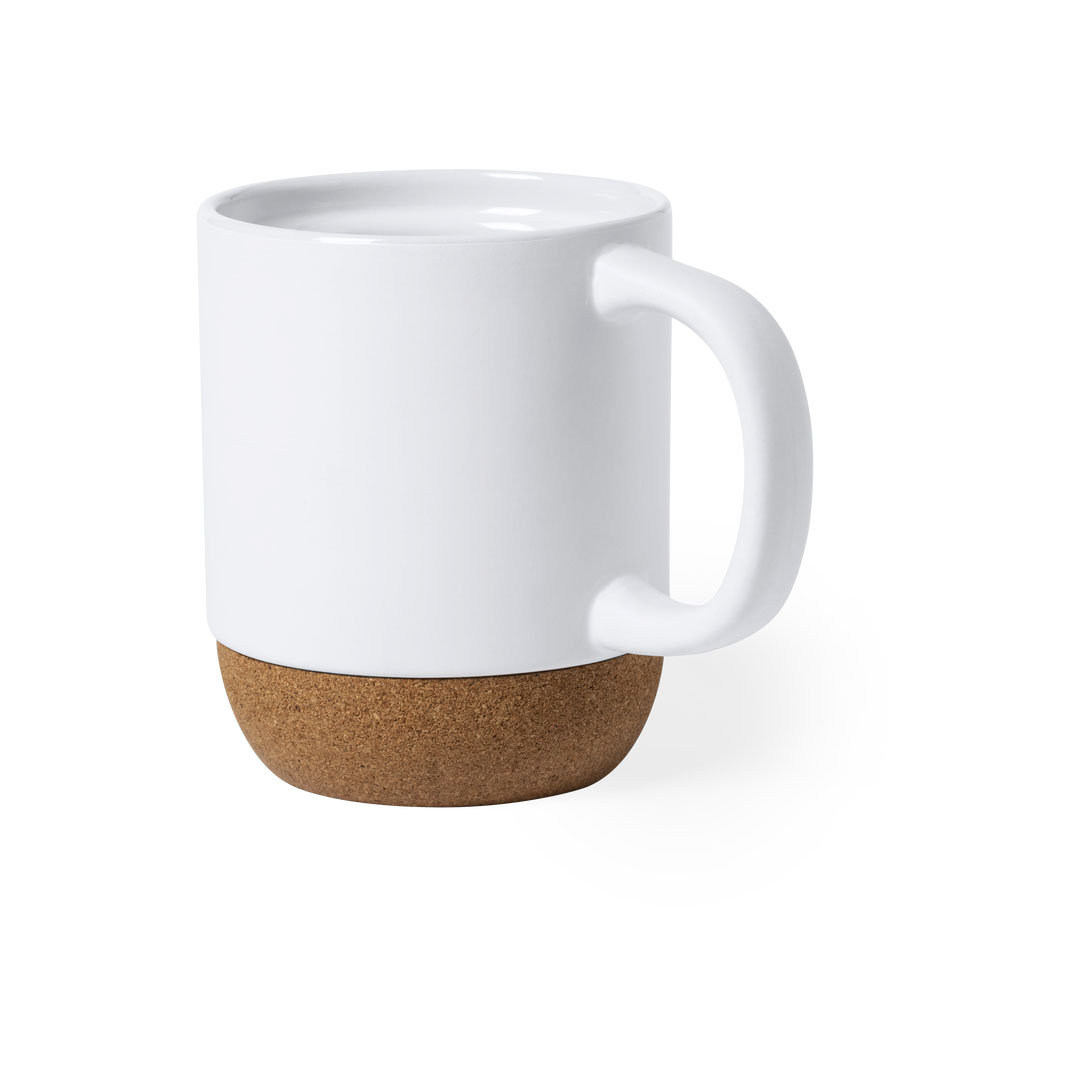 Caneca com base em cortiça
